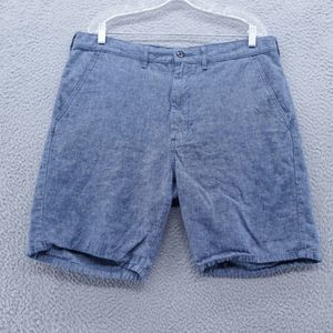 NEW Mens Size 31 LEVIS Two Horse Brand Linen Blend Walking Shorts Blue 211810047